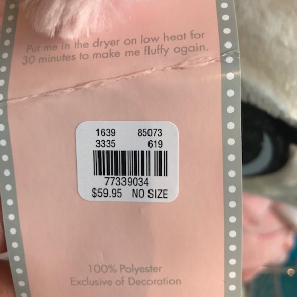 NWOT Justice Deer Sleeping Bag, Pink and White, Extra Large 60X30 - Picture 10 of 10